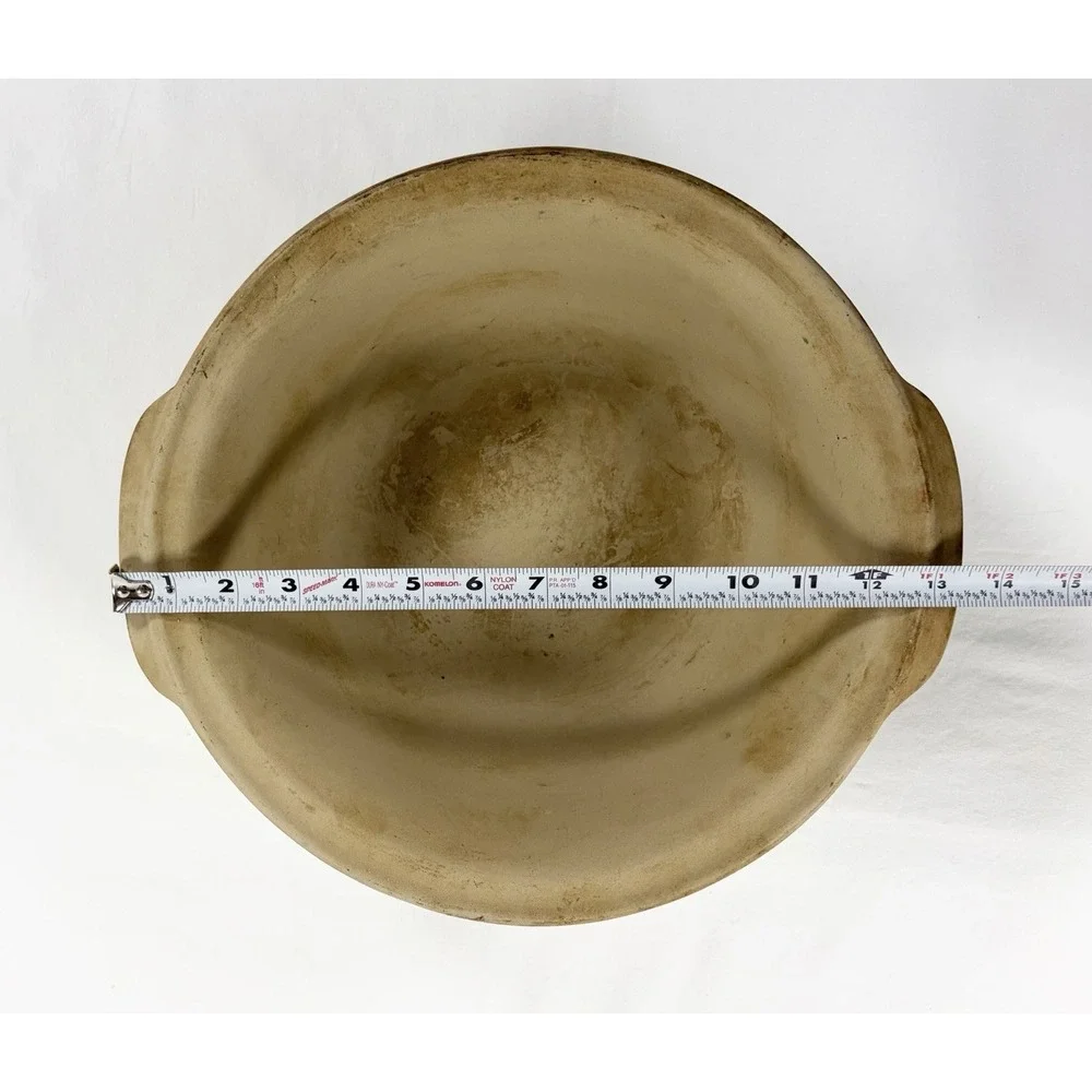 Vintage Pampered Chef Family‎ Heritage 12 Inch Stoneware Baking Bowl 1450 USA